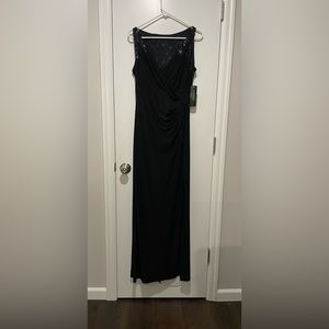 Ralph Lauren black evening dress